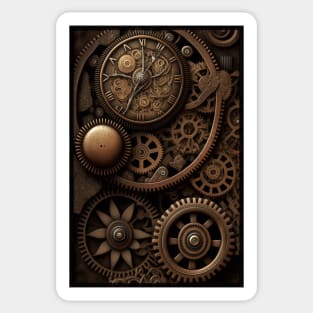 Steampunk Engine Sticker